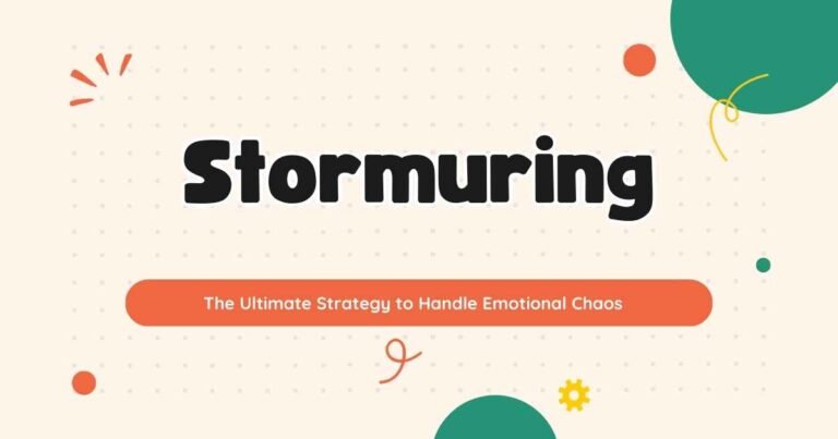 How stormuring helps handle emotional stress in high-pressure situations.