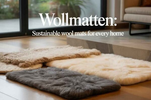 Sustainable Wollmatten wool mats for home decor.