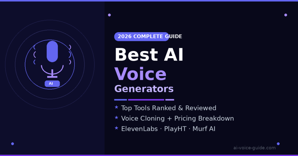 Best AI Voice Generators: Complete 2026 Guide ElevenLabs voice cloning dashboard showing emotional range controls and audio preview